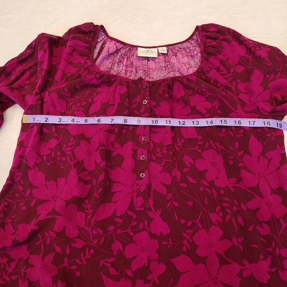 St John's Bay  floral prints ¾ blouse - Picture 4 of 7